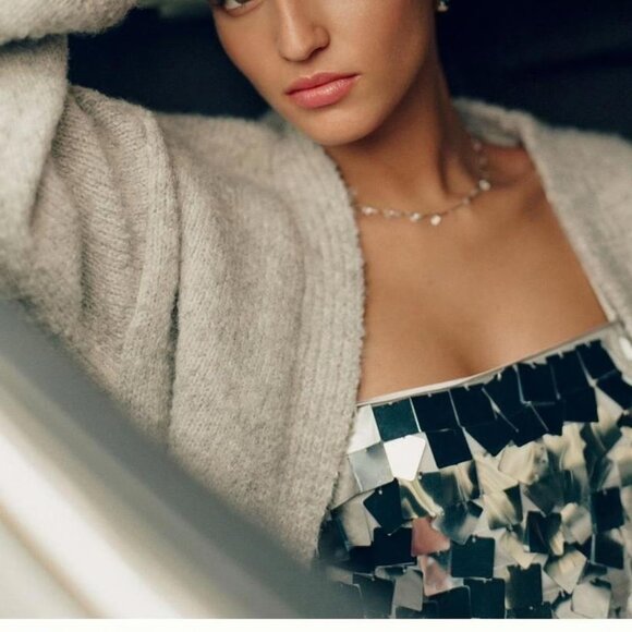 SAYLOR Griselda Skirt Set in Silver XSmall New Womens Tank Top Outfit - Picture 12 of 15